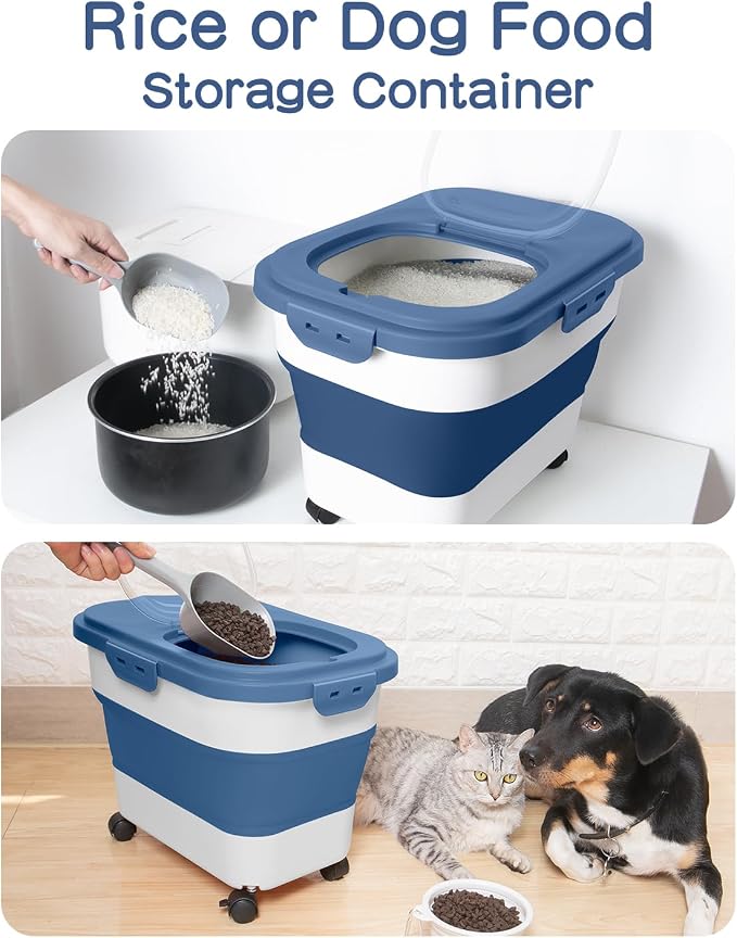 20-30 Lbs Rice Storage Container, Collapsible Food Storage Containers - Image 6