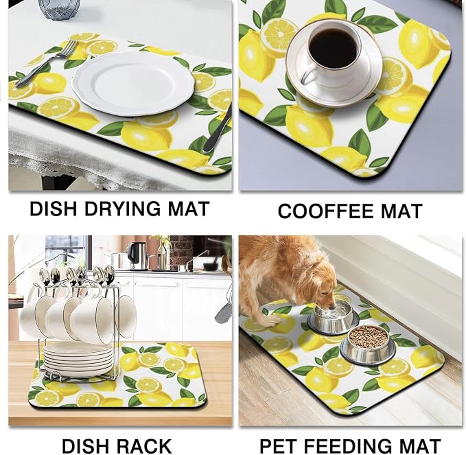 Dish Drying Mat for Kitchen Counter 2 Pack - Image 6