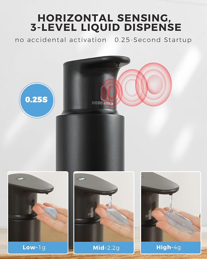 Automatic Liquid Soap Dispenser Touchless, 304 Stainless Steel Bottle Body - Image 3