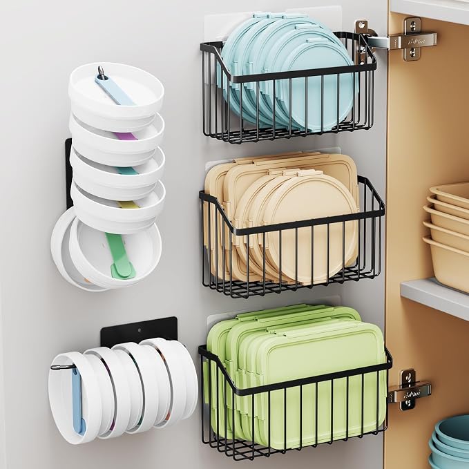 NiHome 5PCS Cabinet Door Lid Organizers Holders by NiHome
