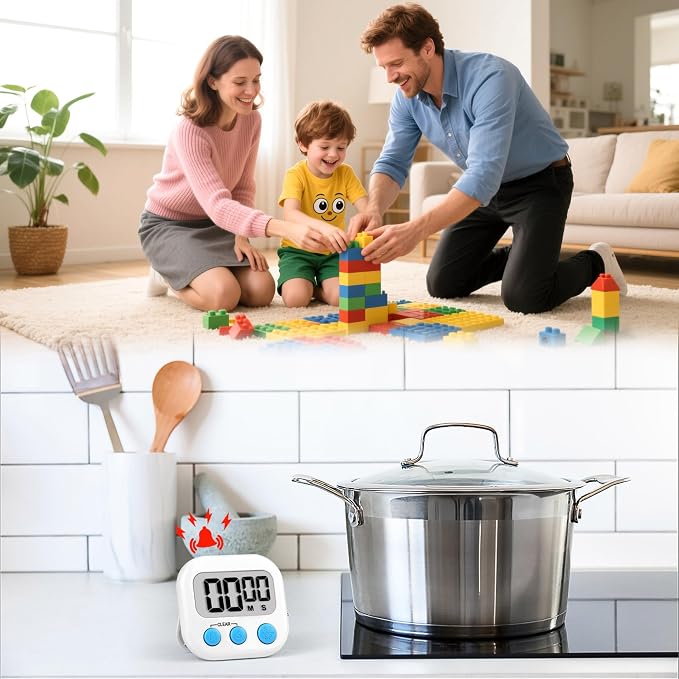 Timer for Kids Teachers Supplies Digital Kitchen Timers for Cooking Large - Image 3