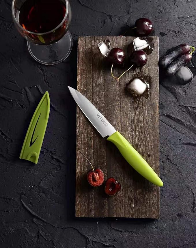 VITUER Paring knife, 4 Inch Peeling Fruit and Vegetable Knife, Ultra Sharp - Image 5