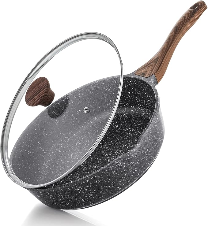SENSARTE Nonstick Skillet, Deep Frying Pan 10/11/12-inch, Saute Pan by SENSARTE