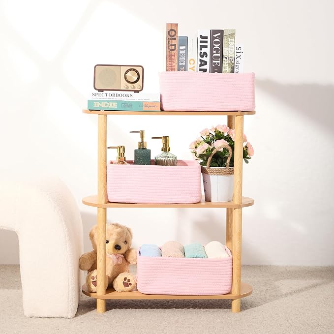 MiniArk Small Storage Baskets for Organizing | Closet Organizer Bins | Shelf - Image 6