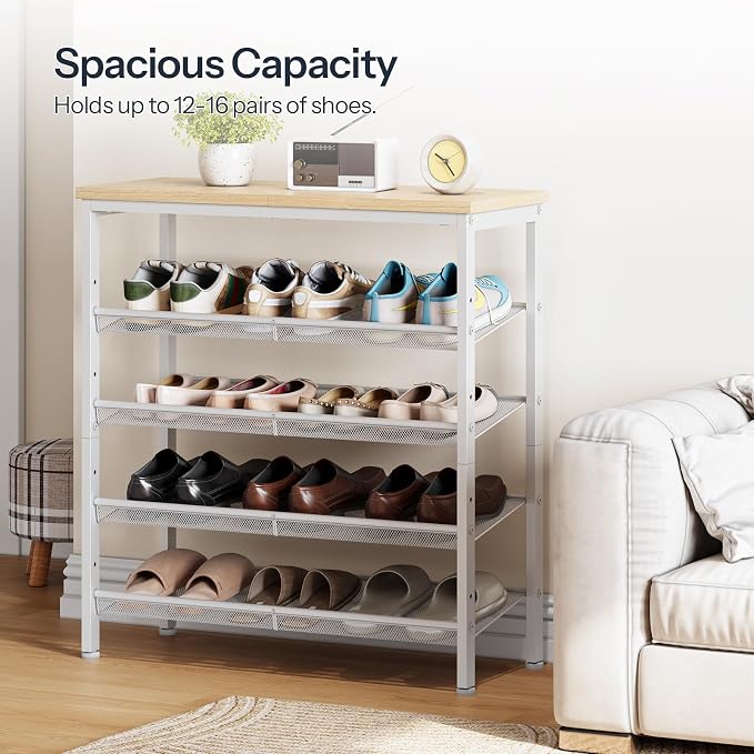 HOOBRO Shoe Rack for Entryway, 5-Tier Shoe Organizer - Image 8