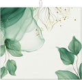 Watercolor Green Palm Leaves Dish Drying Mat 16x18 Inch, Microfiber Absorbent by Unknown