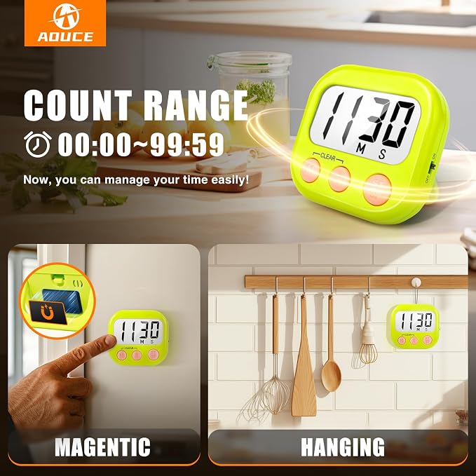 2 Pack Kitchen Timers Loud Ring Digital Timers - Image 4