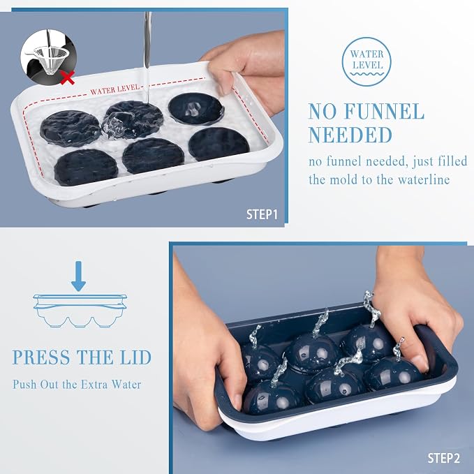 Round Ice Cube Mold with Lid - Image 7