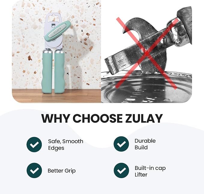 Zulay Kitchen Heavy Duty Stainless Steel Can Opener Manual - Image 7