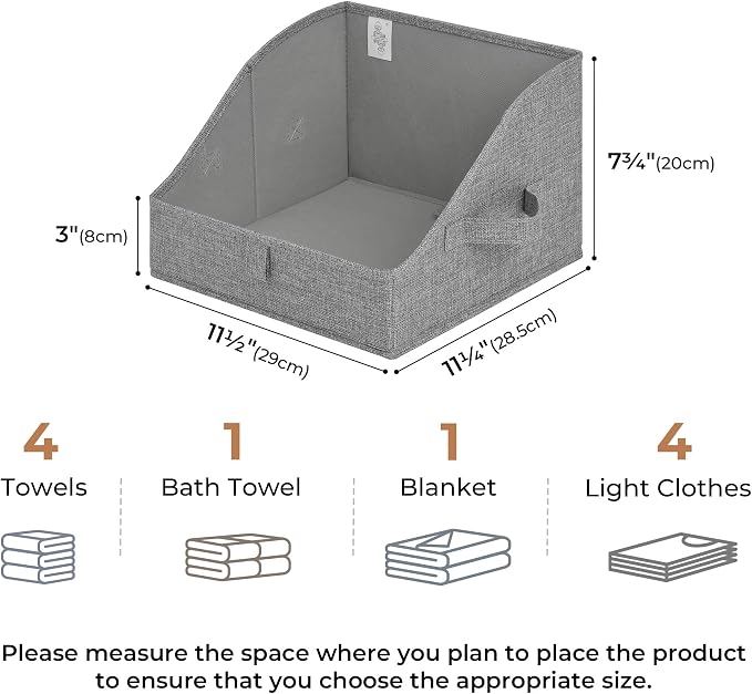 GRANNY SAYS Trapezoid Storage Bins, Closet Storage Bins, Purse Storage - Image 6