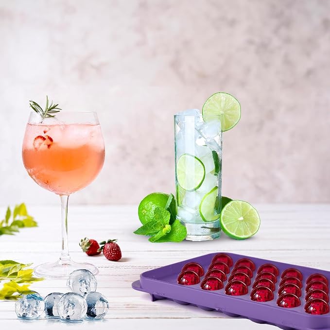 Small Ice Cube Trays for Freezer – 2 Pack Hard Plastic Mini Ice Cube Trays - Image 6