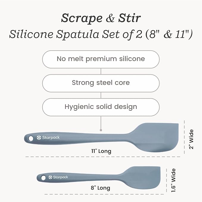Starpack 'Scrape & Stir' Silicone Spatula Set - Image 5