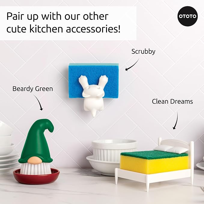 New! Beardy Gnome Dish Brush by Ototo - Image 8