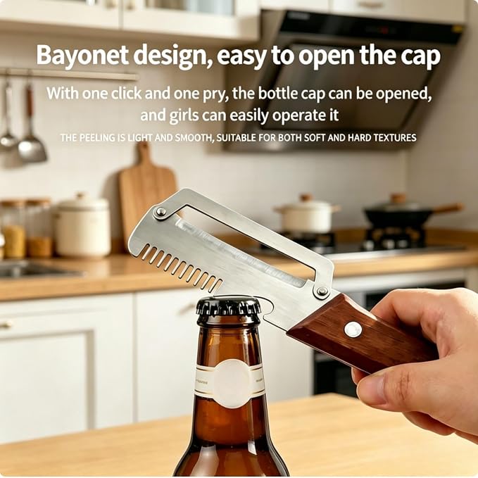 2-Pack Multifunctional Vegetable Peeler, 3 in 1 Kitchen Peeler - Image 5