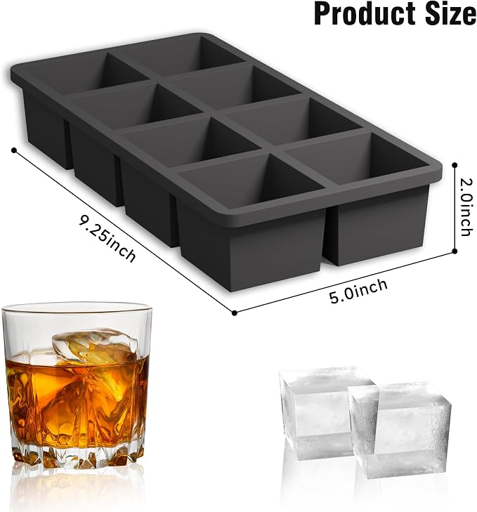 Samuelworld Premium Ice Tray Combo, New Upgraded Large Ice Sphere Maker Ice - Image 3