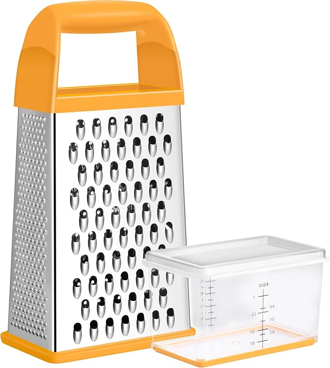 Urbanstrive Cheese Grater With Container, Professional Cheese Grater with Handle by Urbanstrive