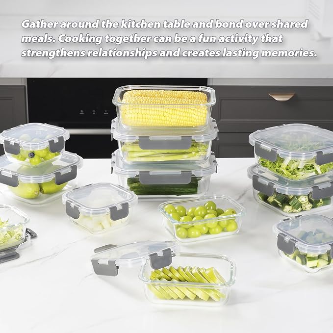 AILTEC 12 Pack Glass Food Storage Containers - Image 5