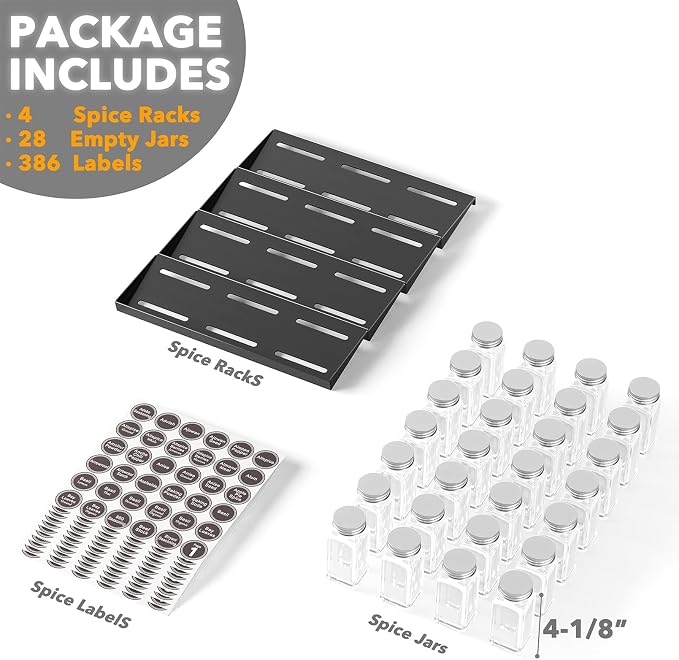SpaceAid Spice Drawer Organizer - Image 6