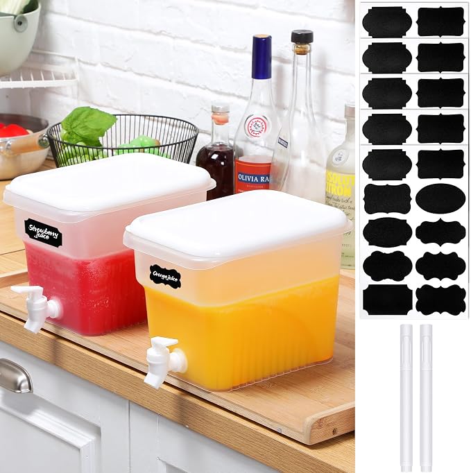 Mumufy 2 Pcs 1.32 Gallon Drink Dispensers by Mumufy