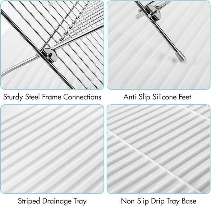 Youeon Foldable Dish Drying Rack - Image 3