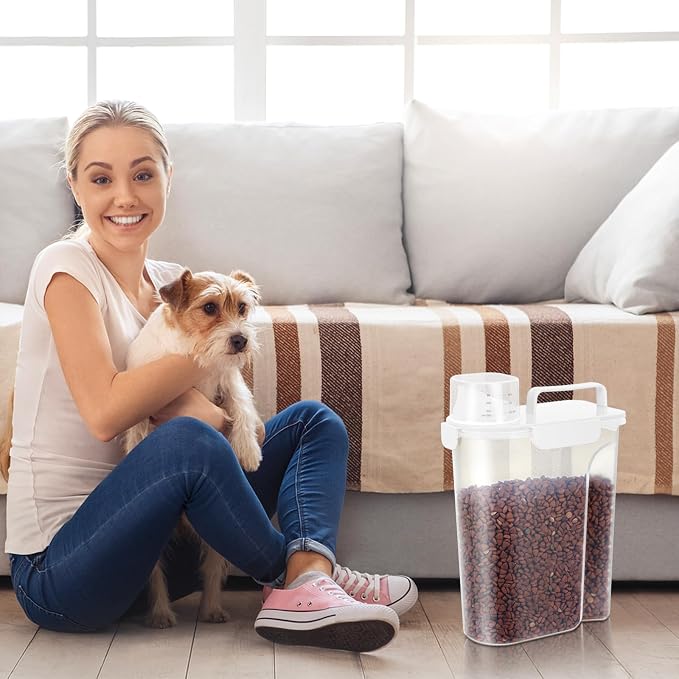 LEAWALK 5Lbs Airtight Cat Dog Food Storage Container - Image 5