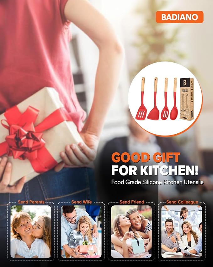 Silicone Cooking Utensils Set, Perfectly Angled - Image 7