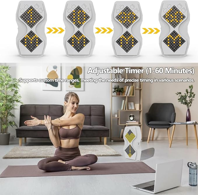 LED Visual Hourglass Timer, 1-60 Minute Countdown - Image 7