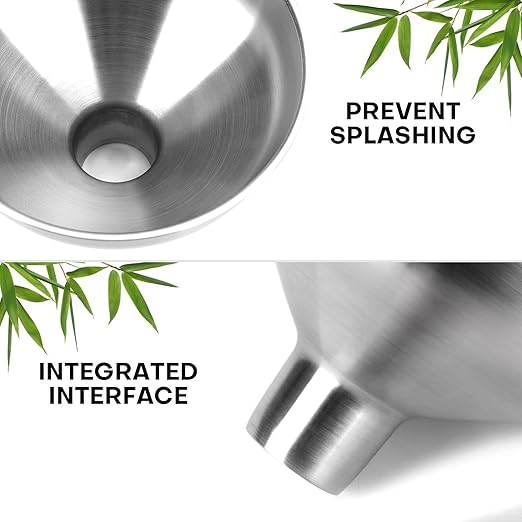 Serinar 2-Piece Stainless Steel Kitchen Funnel Set - Image 3