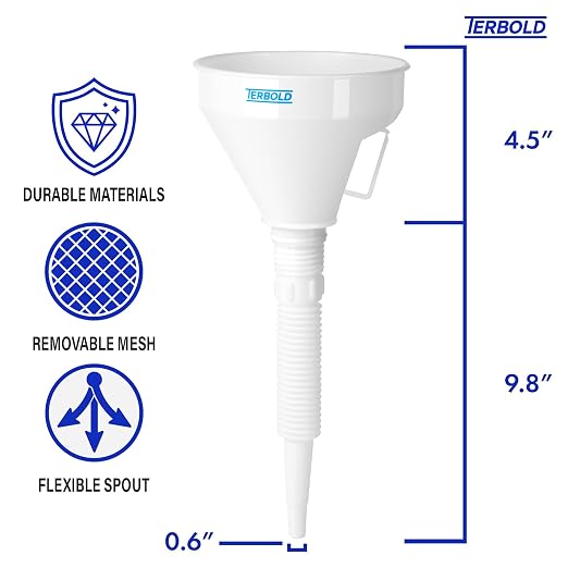 Automotive Flex Funnel with Hose | Wide Mouth Flexible Oil Funnel - Image 2