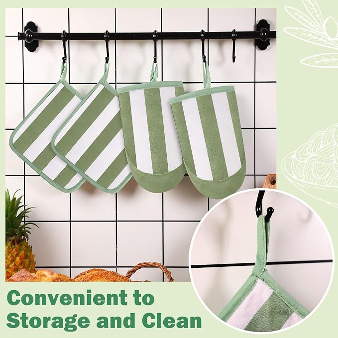 Reallnaive Oven Mitts and Pot Holders 4 Pcs Set - Image 4