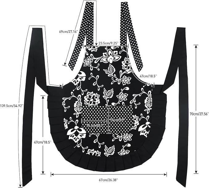 G2PLUS Vintage Floral Kitchen Apron - Image 2