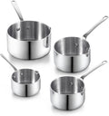 Cooks Standard Stainless Steel Butter Warmer Pot Set, 0.15/0.29/0.46/0.68 QT by CooksStandard