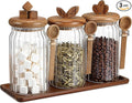 Suclain 3 Pcs Glass Coffee Container by Suclain