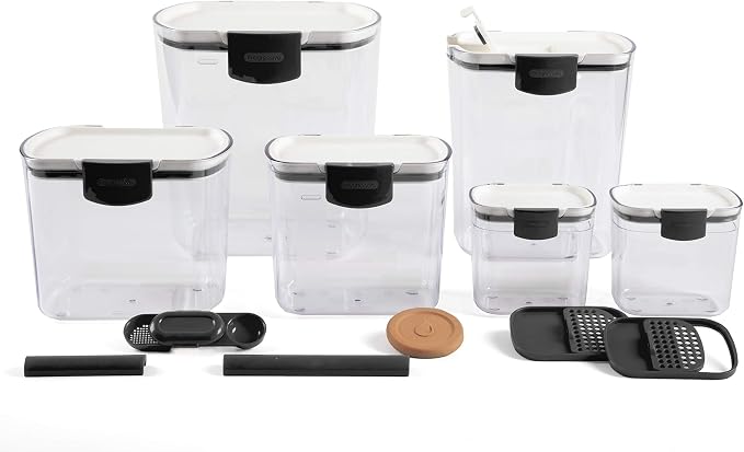 Progressive ProKeeper Baker's Airtight Kitchen Storage Canister Container Set by ProgressiveInternational