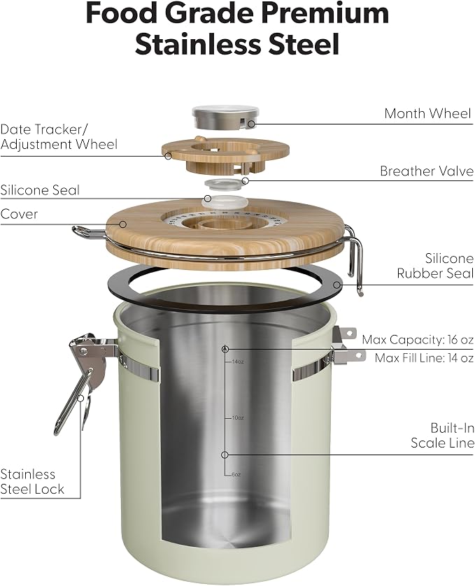 Veken Coffee Sugar Canister - Image 5