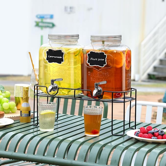 1.6 Gallon Glass Drink dispenser, Lemonade Dispenser - Image 6