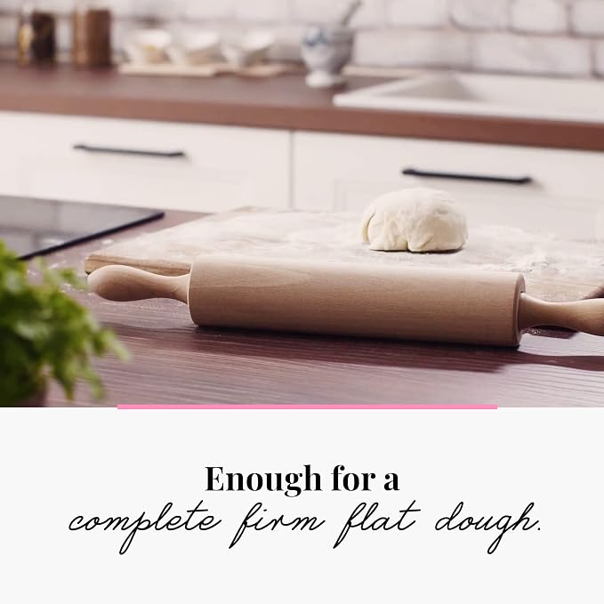 tuuli Kitchen Professional Classic Wooden Rolling Pin - Image 4