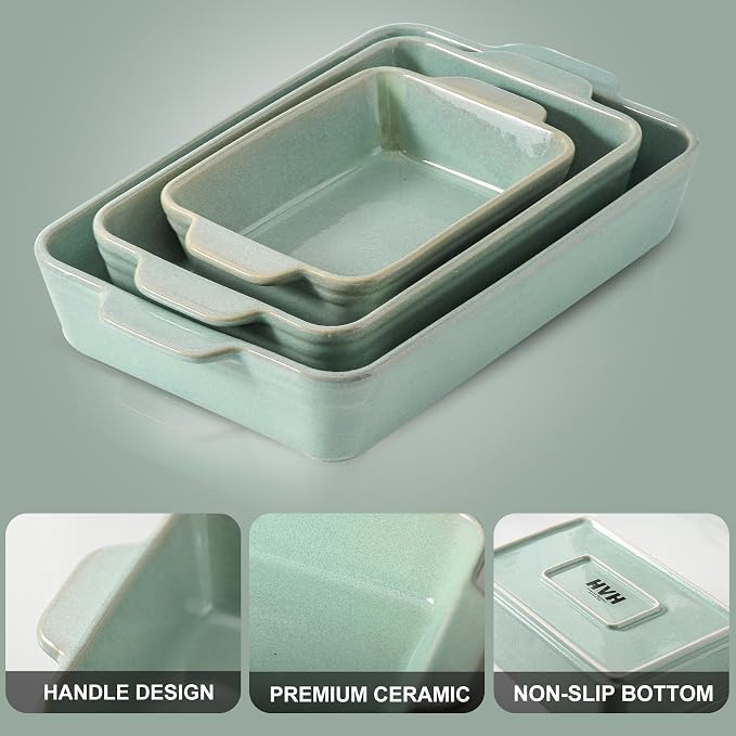 HVH 9x13 Baking Dish Set, Large Casserole Dishes - Image 6