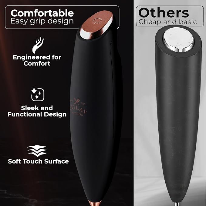 Zulay Kitchen Patented Tornado Triple Whisk Milk Frother - Image 4