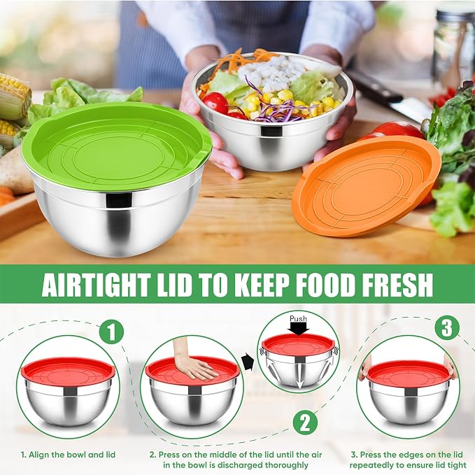 P&P CHEF Multicolor Mixing Bowls - Image 7