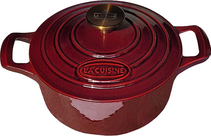 La Cuisine Enameled Cast Iron Dutch Oven Casserole Dish Pot by LaCuisineforlife