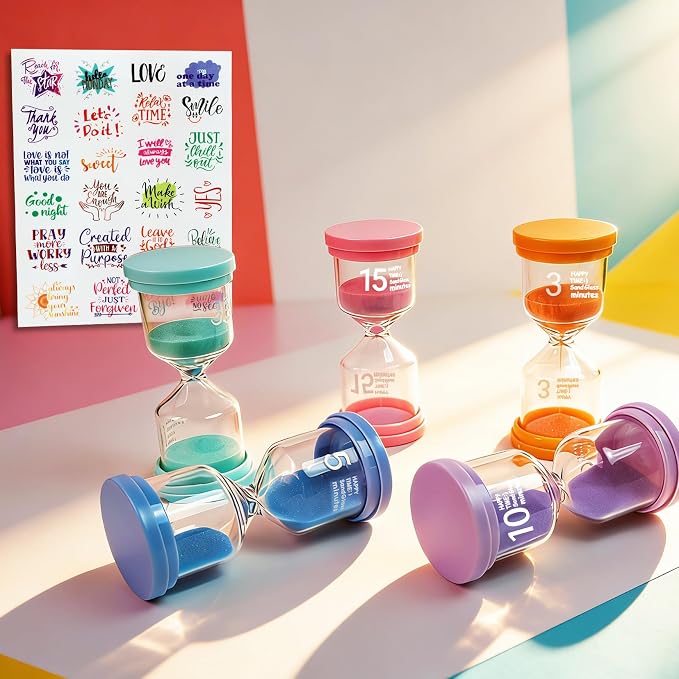 Sand Timer Set 3/5/10/15/30 Minutes - Image 3