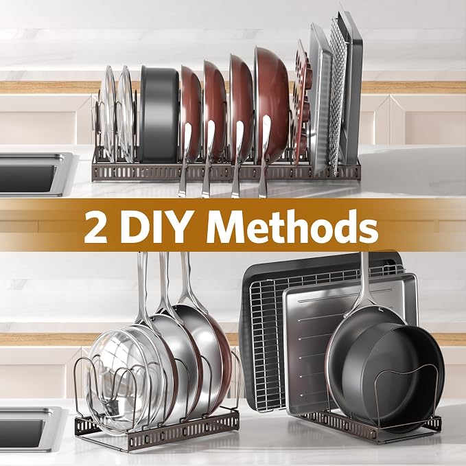 ORDORA Pots and Pans Organizer under Cabinet - Image 4