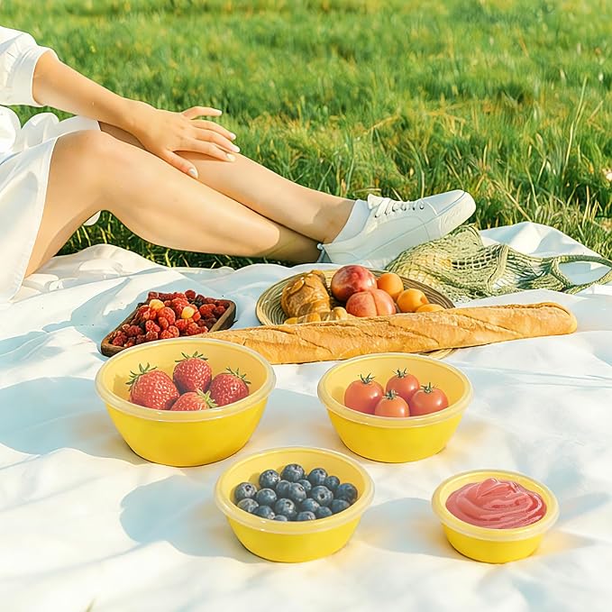 4-Piece Classic Plastic Prep Bowls - Image 7