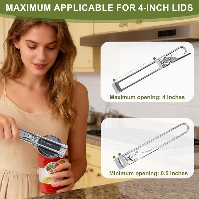 Adjustable Jar Opener –2026 Stainless Steel Can & Bottle Opener - Image 6