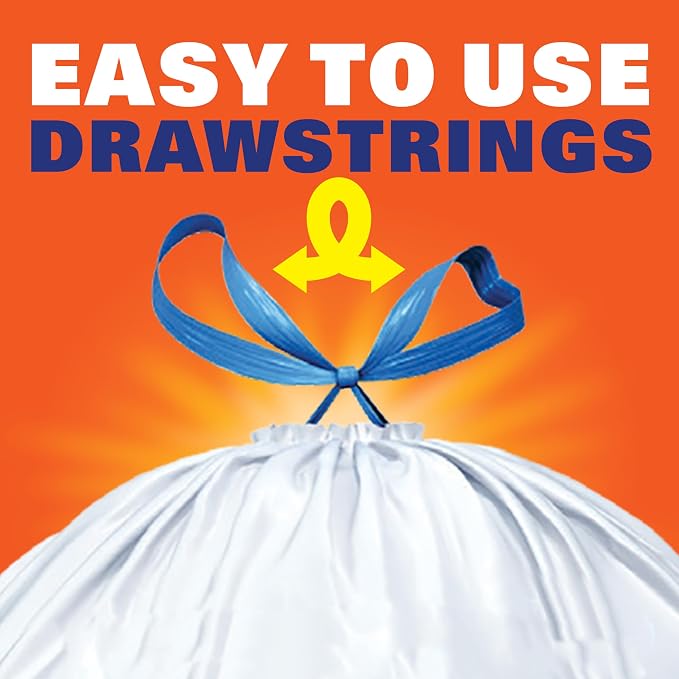 Hefty Strong Tall Kitchen Trash Bags, 13 Gallon - Image 4