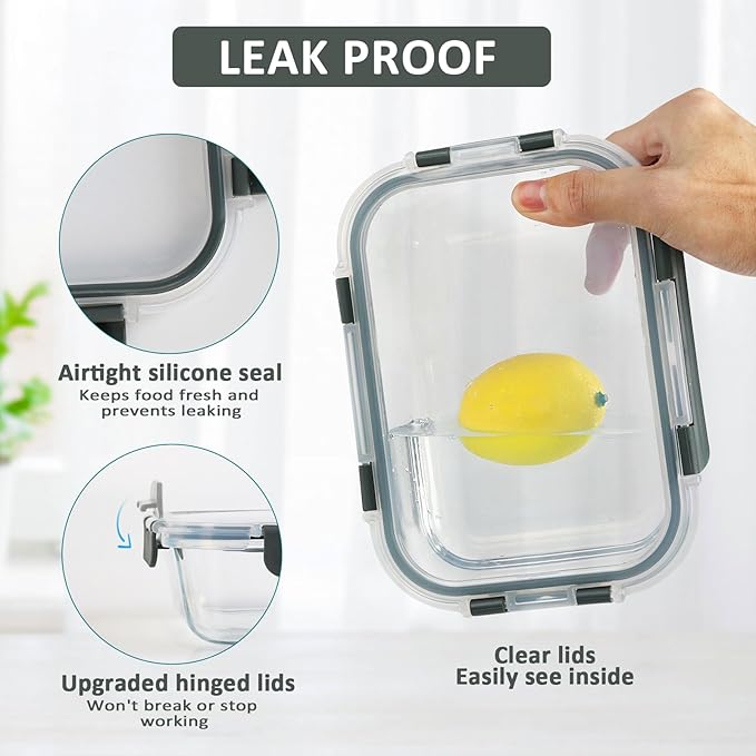 Glass Meal Prep Containers - Image 3