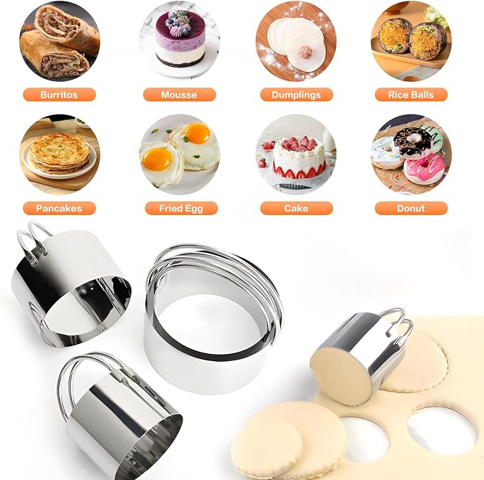 Pastry Cutter Biscuit Cutter Dough Cutters, Stainless Steel Butter Pastry - Image 4