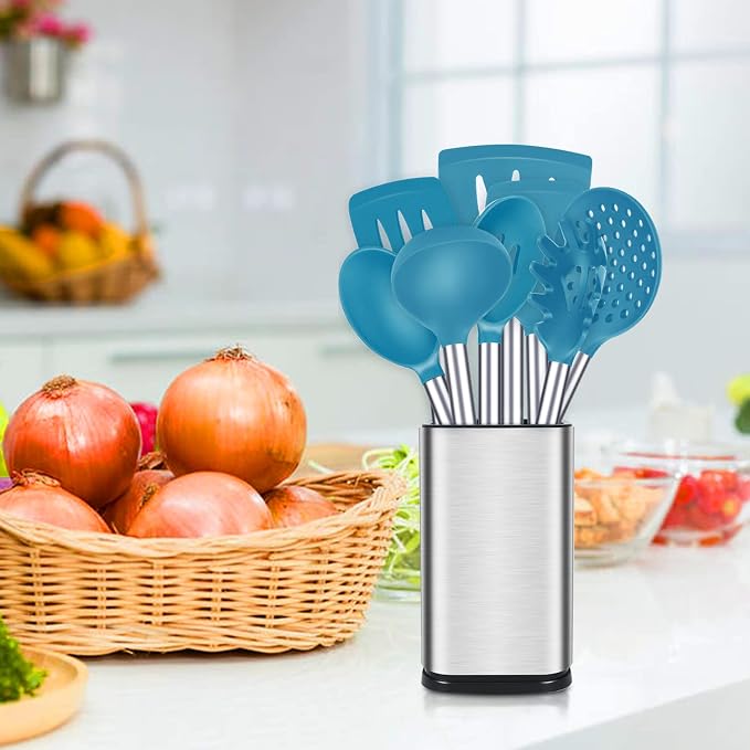 Silicone Cooking Utensil Set, BPA Free Heat Resistant Kitchen Tools - Image 7