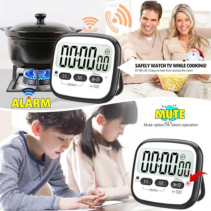 AyayaBoss 2-Pack Magnetic Kitchen Timers - Image 8